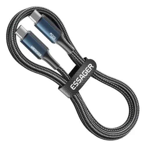 Cabo Essager PD 100W 1 m Azul - Original - Foto 3