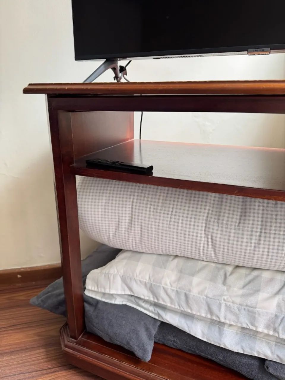 MESA ANTIGA COM COMPARTIMENTO FRONTAL (C042) - Foto 4
