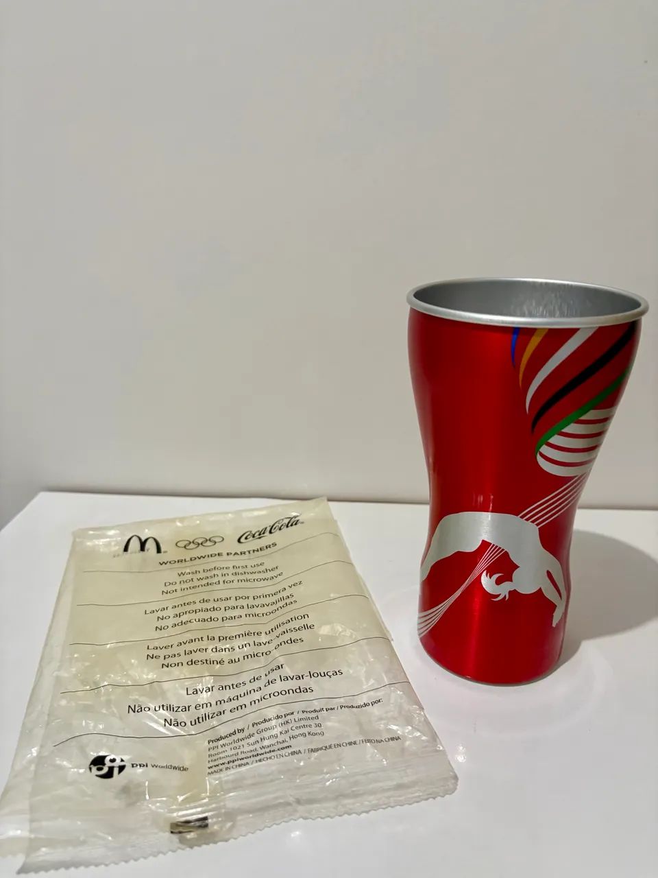 Copo de Alumínio Oficial Coca-Cola McDonald?s - Olimpíadas Rio2016 (Ginástica Artística)