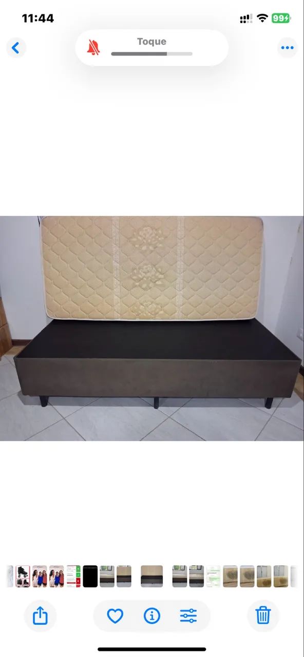 Cama de solteiro com Colchão 