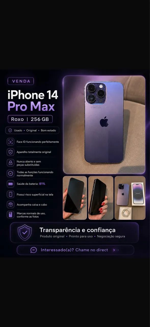 IPHONE 14 PRO MAX 256gb 