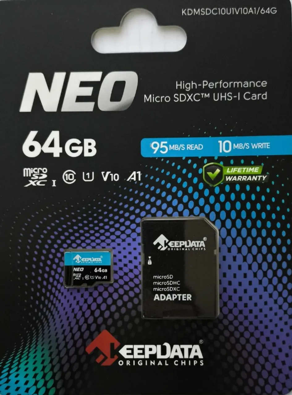 メモリー⑩ Cartão MicroSD 32GB KEEPDATA NEO V10 - Armazenamento - Xaxim