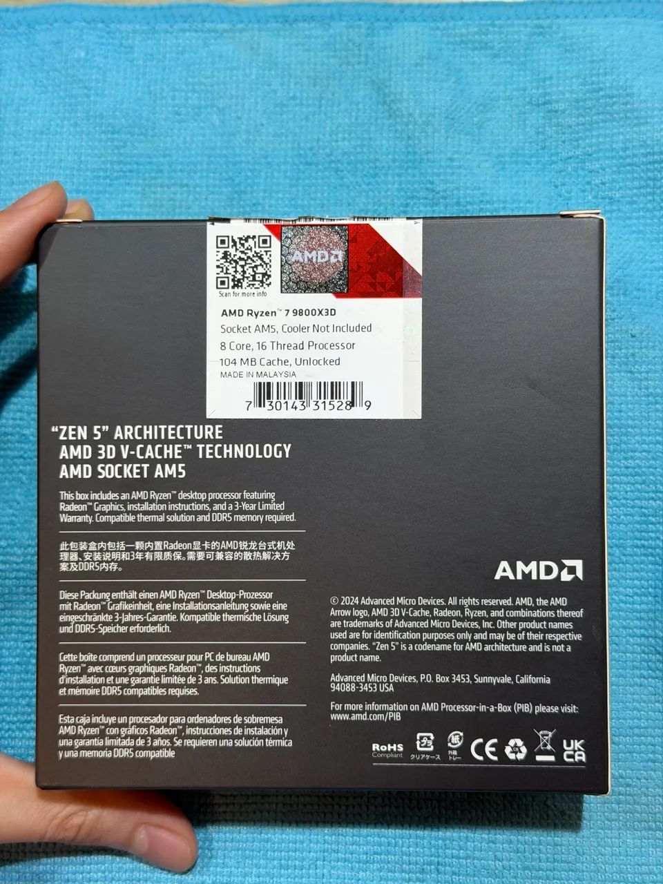 Processador AMD Ryzen 7 9809x3d - Foto 3