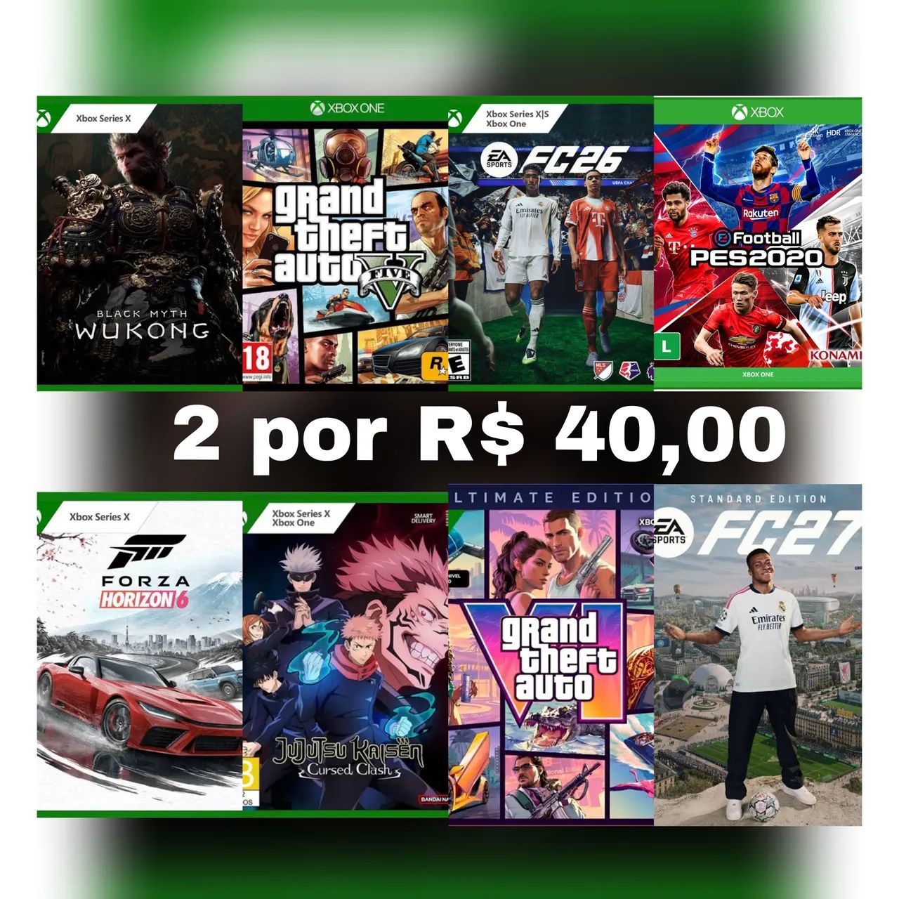 Jogos Xbox one e séries 