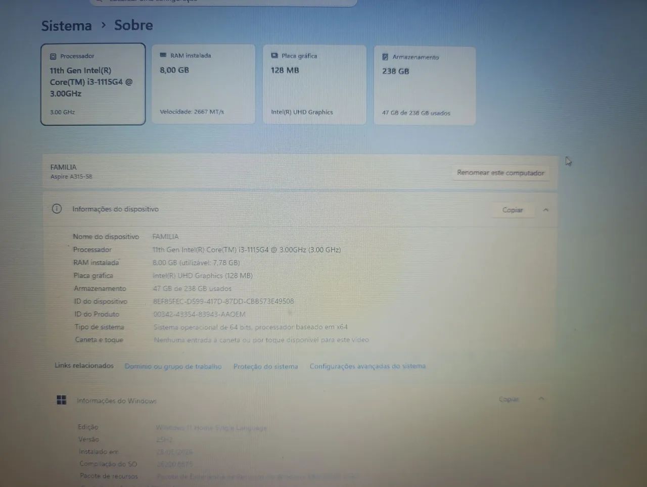 Vendo Notebook Acer Aspire 3 - Foto 4