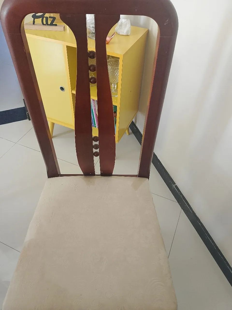 Mesa de 6 cadeiras madeira maciça  - Foto 4