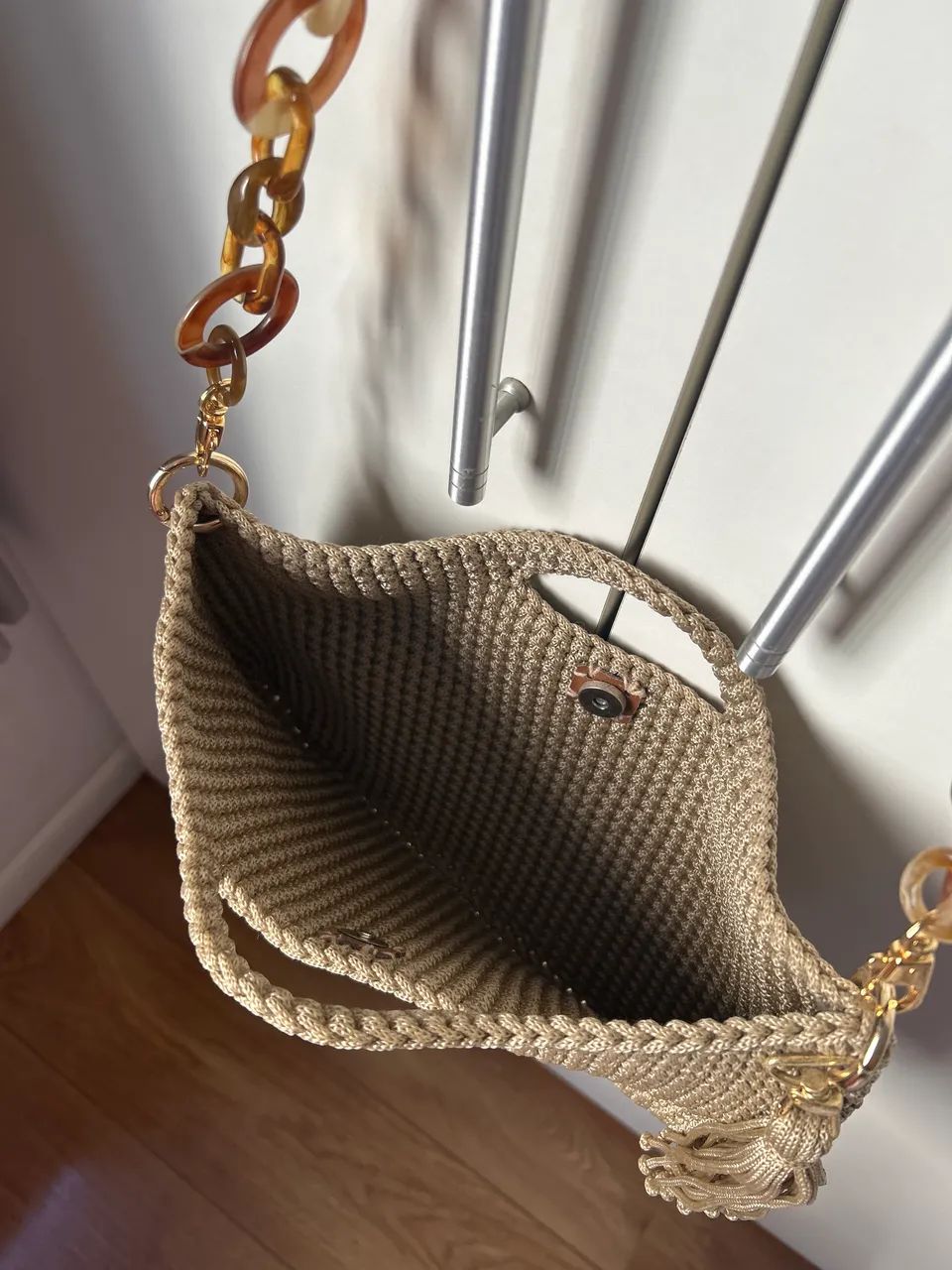 Bolsa em crochê ótimo estado  - Foto 2
