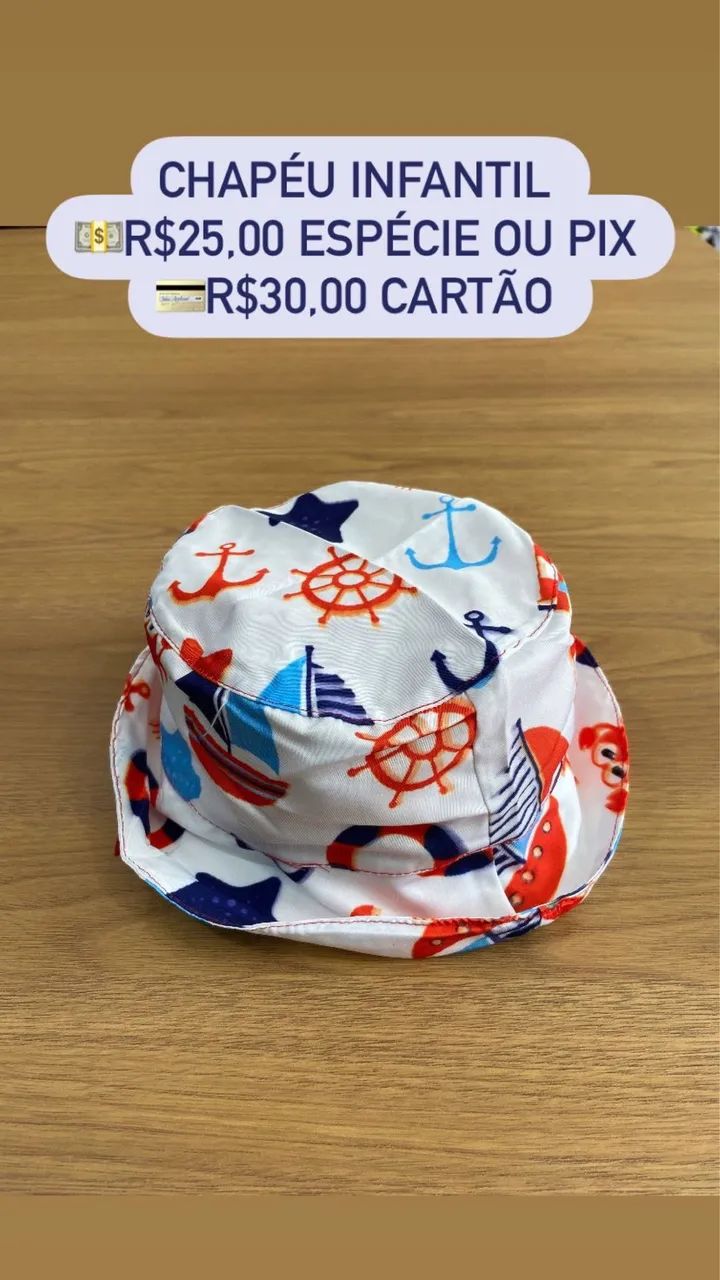 Chapéu de praia infantil  - Foto 2