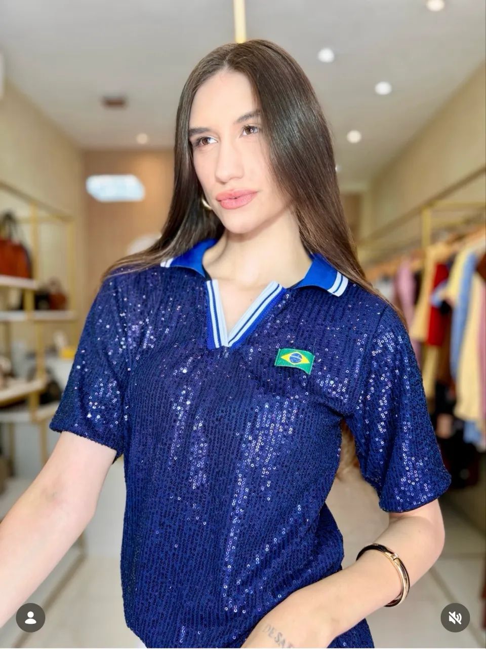 Blusa do Brasil em Paetê - Foto 3