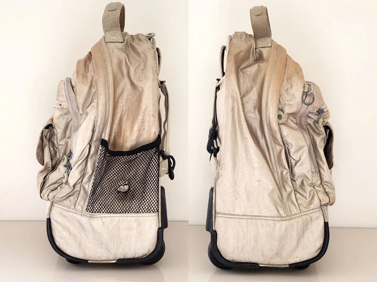 Conjunto Mochila kipling dourada com lancheiras - Foto 5