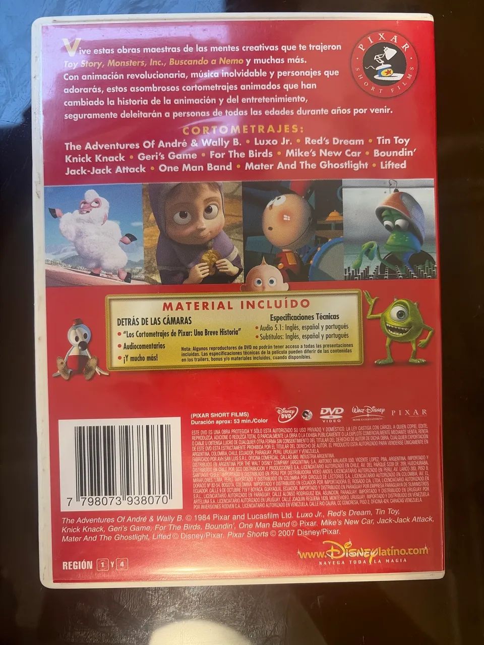 DVD Curtas Pixar  - Foto 2