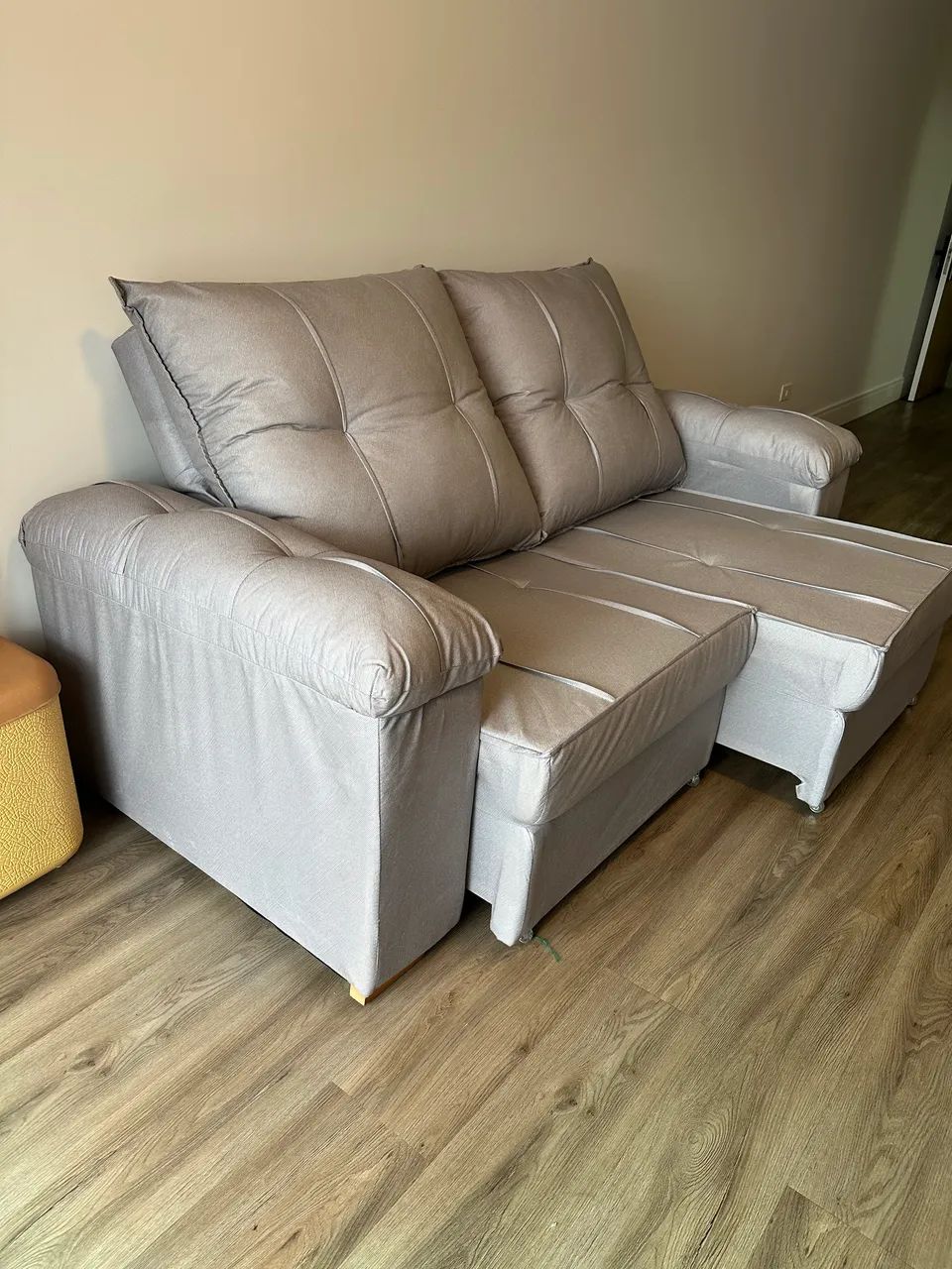 Sofá retrátil e reclinável novo Linho  - Foto 2