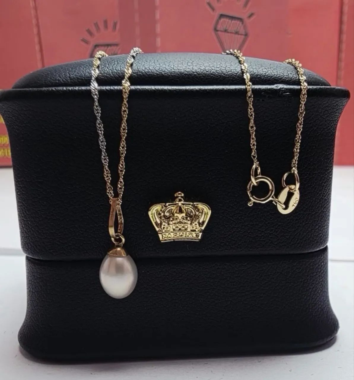Cordão ouro 18k + Pinjente 