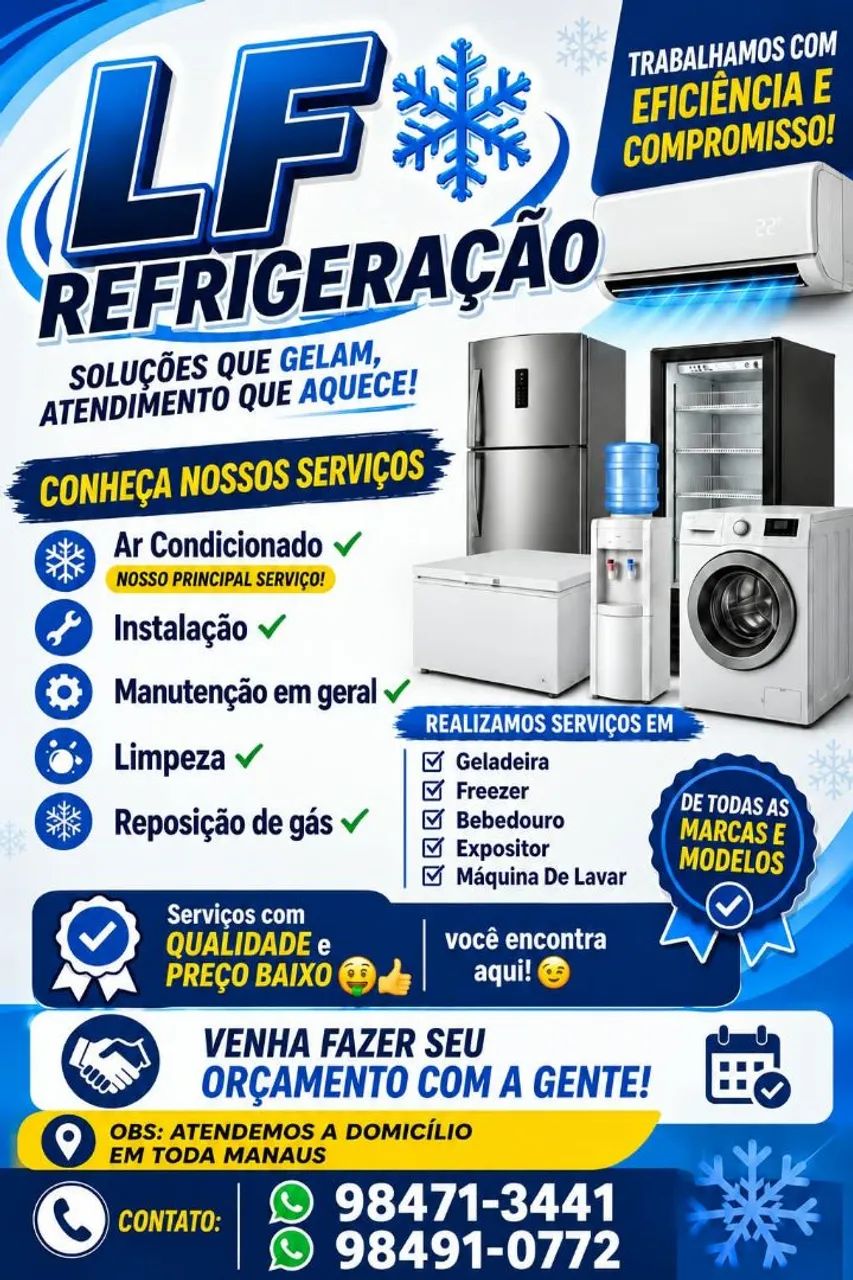 Serviços de refrigeração 