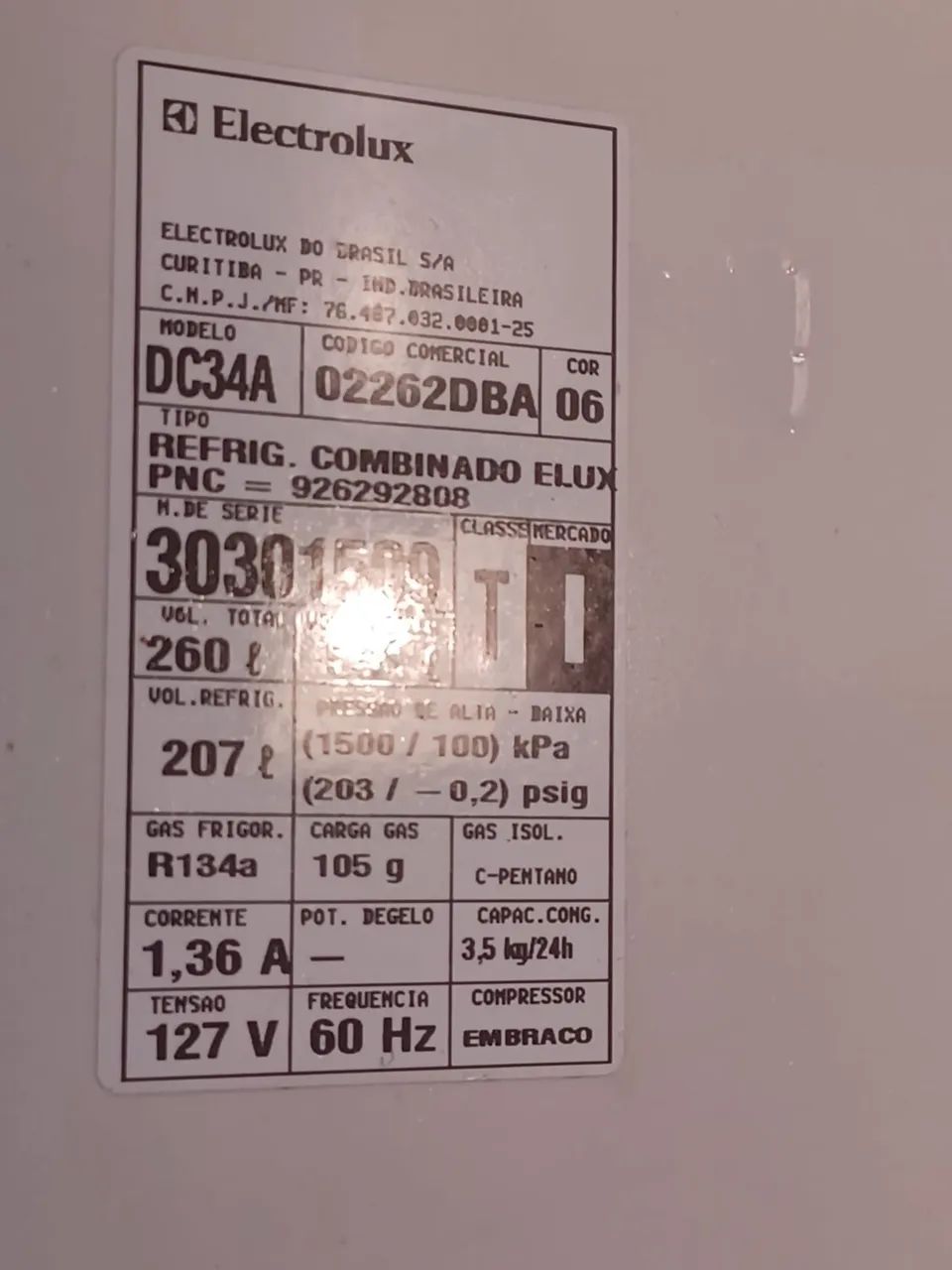 VENDO GELADEIRA ELETROLUX 260  - Foto 4