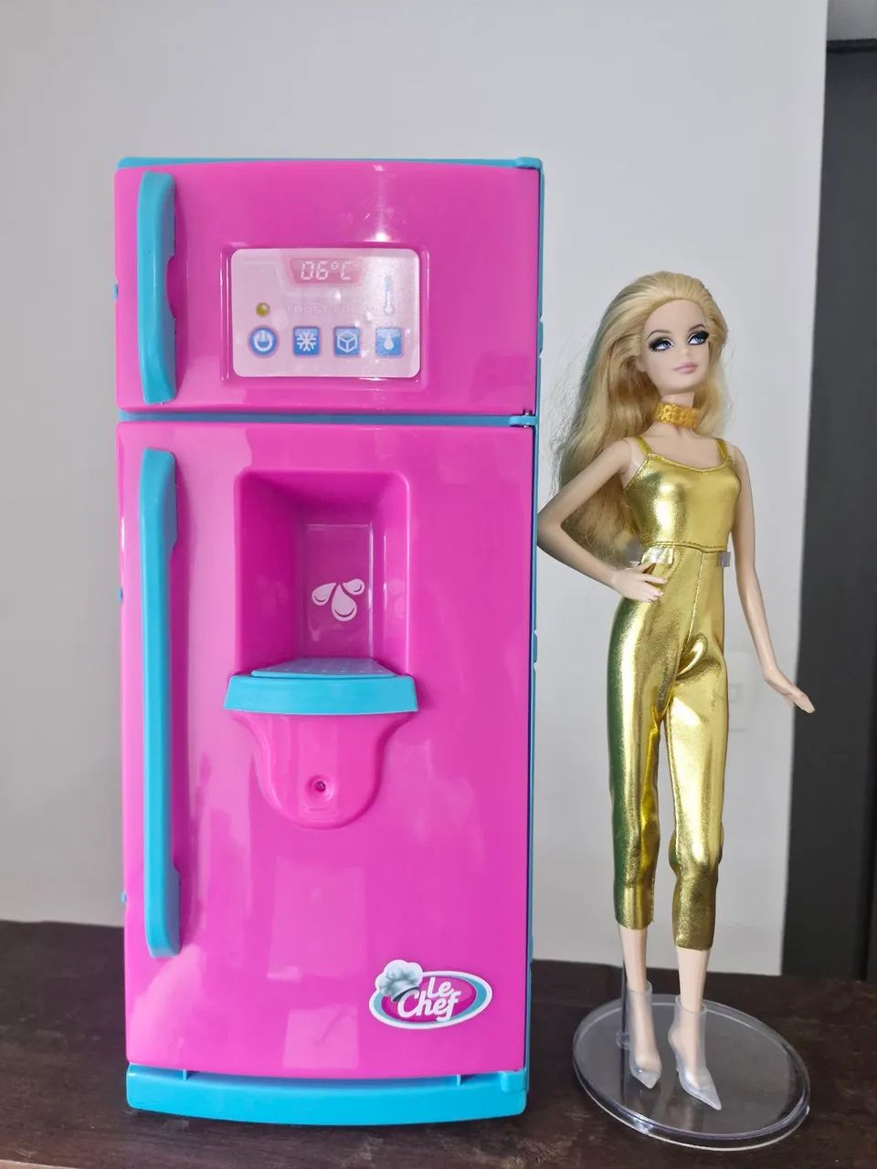 Geladeira Mini Chef Barbie - Foto 5