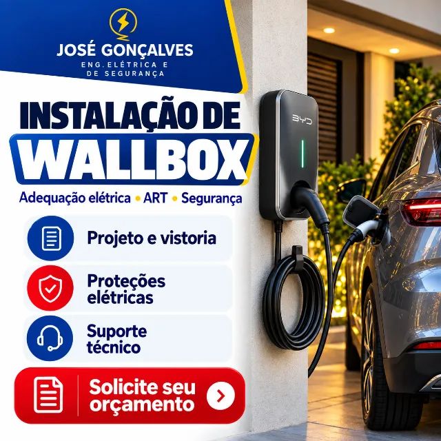 Instalação de Wallbox e Adequação Elétrica com ART