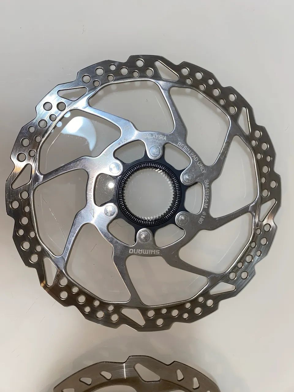 Par discos de freio Shimano centerlock RT54 + Rt70 - Foto 4