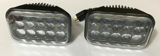 Farol LED retangular H4 6000k 9x15cm