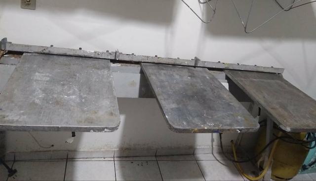Mesa térmica para serigrafia 6 berços