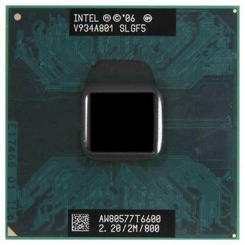 Processador para notebook core2 duo t6600 2.2ghz cache 2m 800mhz