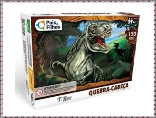 Quebra cabeça Dinossauro T-Rex 150 peças