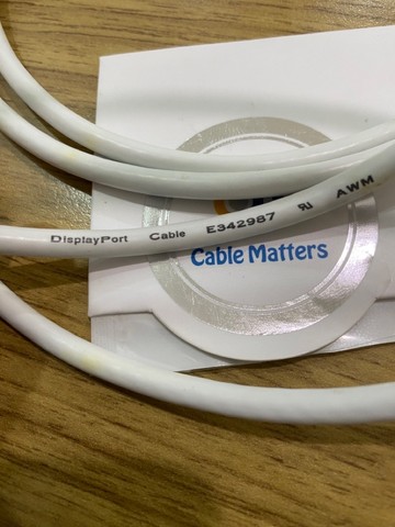 Cabo Mini DisplayPort com 1,8cm gold importado sem uso - Foto 3