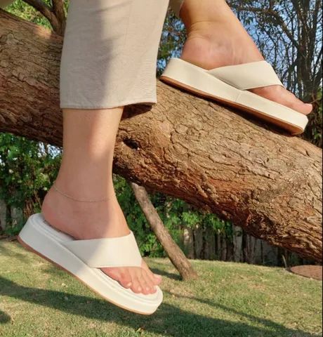 Flat Lucy Off-White - Frete Grátis Sorocaba e Votorantim 