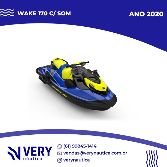 Cota 25 Jet Ski Sea Doo WAKE 170 COM SOM PREMIUM (BRP) Barcos e aeronaves Asa Sul, Brasília