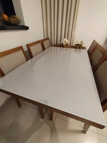 Vende. Se uma mesa com seis cadeiras. - Foto 6