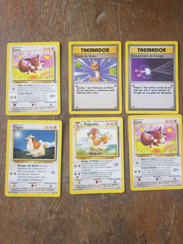 Lote Deck 60 Cartas Pokémon Para Jogar Da Primeira Geração em