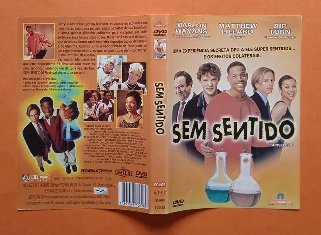 Dvd Sem Sentindo - Marlon Wayans - Antiguidades - Pilarzinho
