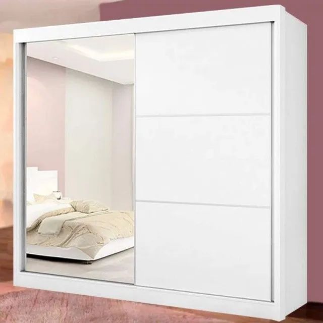 Roupeiro 2 Portas Titanium Ripado 100% MDF  rf866m - Foto 2