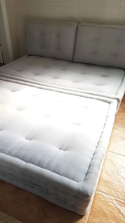 Conjunto Futon Company Original - 4 Peças (Cama/Sofá) - Cinza - Foto 2