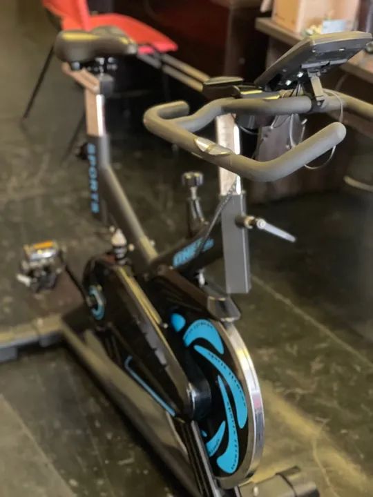 Bike De Spinning O'neal Tp1000 Semi Profissional 15 Níveis Cor Preto - Foto 6