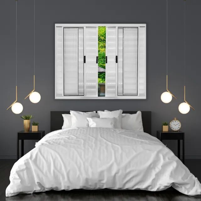 Veneziana Seis Folhas de Alumínio Branco - Foto 2