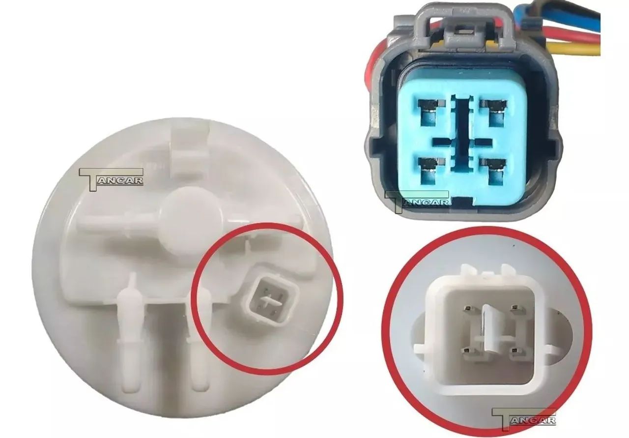 Conector Plug Da Flange Tampa Bomba Hyundai Hb20 1.0 1.6