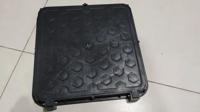 Tampa Esgoto 30x30cm Caixa Gordura Passagem Polipropileno Articulado - Foto 2