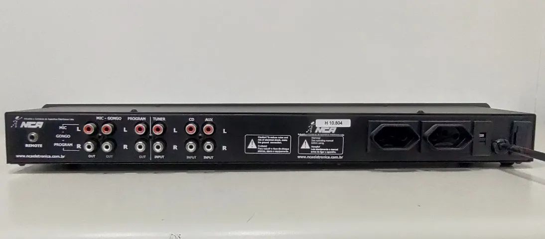 Amplificador Unic ZX300, divisor de som , equalizador e 6 caixas