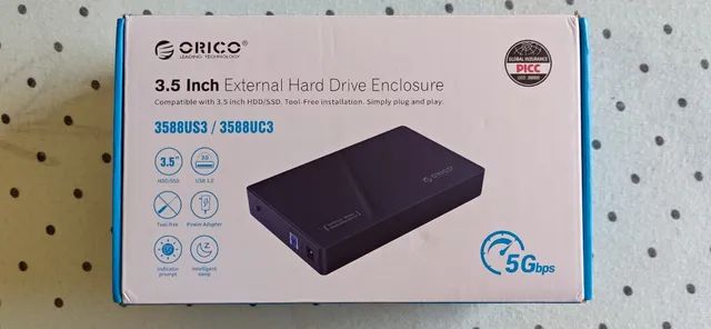 Case de disco rígido externo 3.5mm Orico Novo - Foto 6