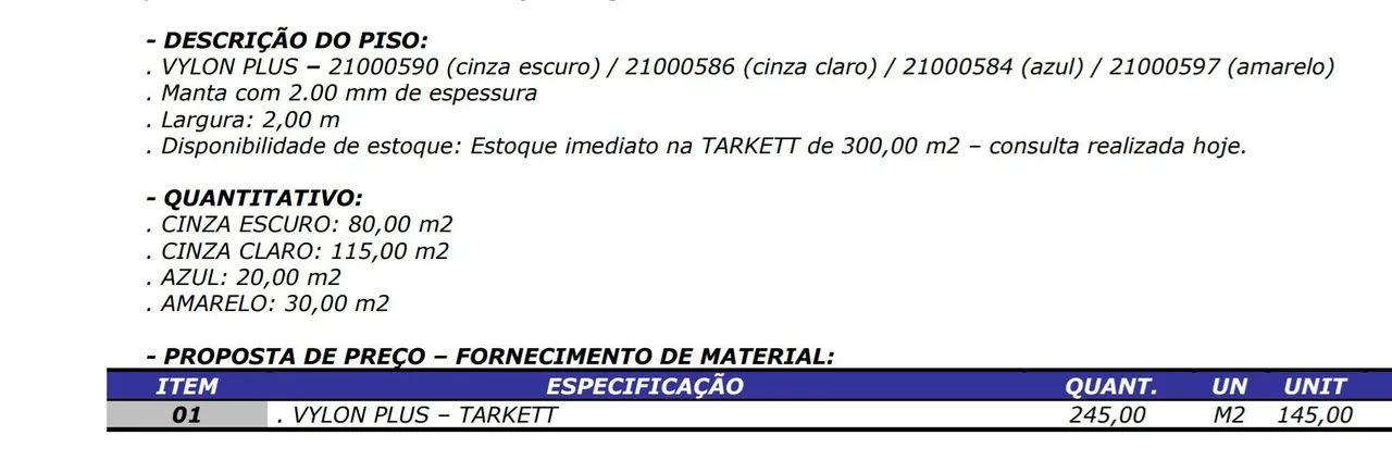 Piso Vinílico Creche Tipo 2