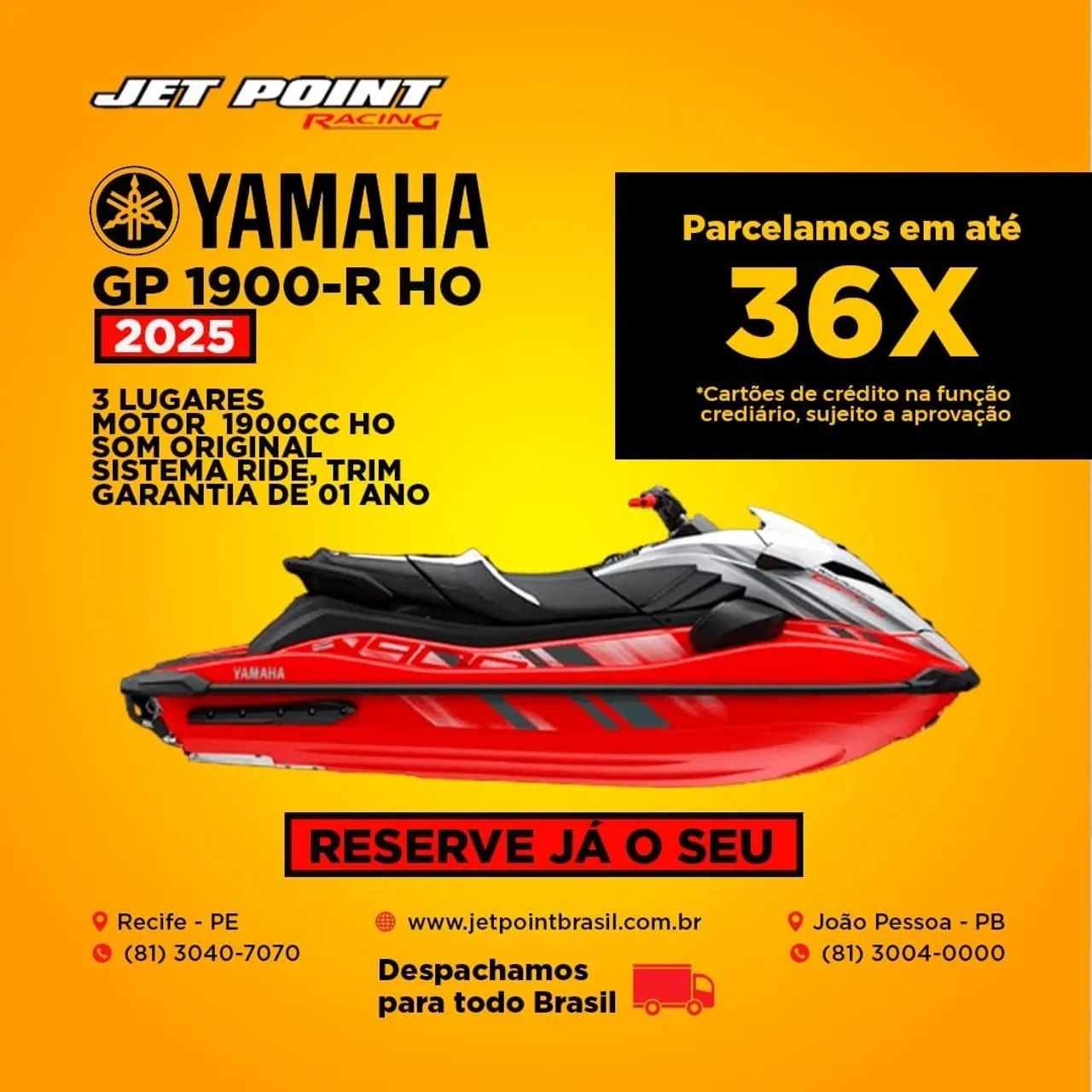 JET SKI YAMAHA 2025/2026 É NA JET POINT®, Recebemos seu JET, Parcelamos 36x - Foto 4