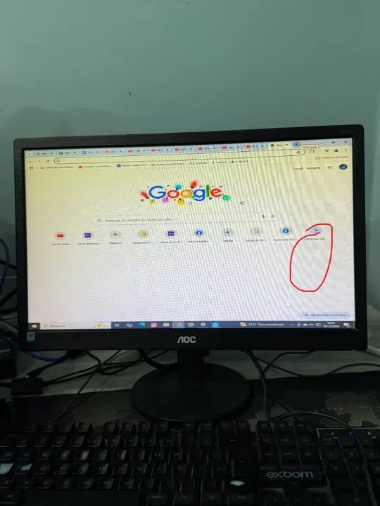 Monitor Aoc Led, 18.5 polegadas, Widescreen, Vga - E970swnl - Foto 4