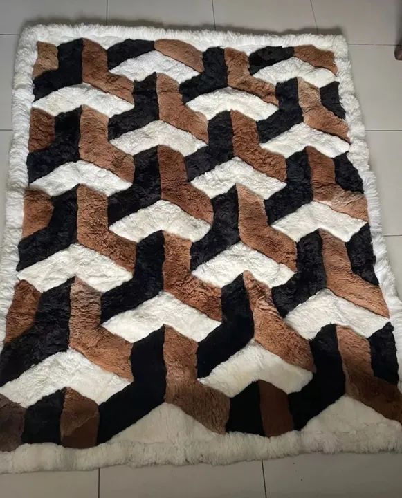 Tapete Pele De Lhama Peruano 2,20 X 2,00 M - Foto 2