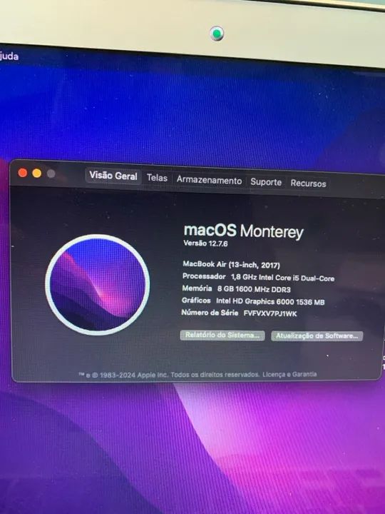 MacBook Air 2017, i5 8gb DDR3 - Foto 2