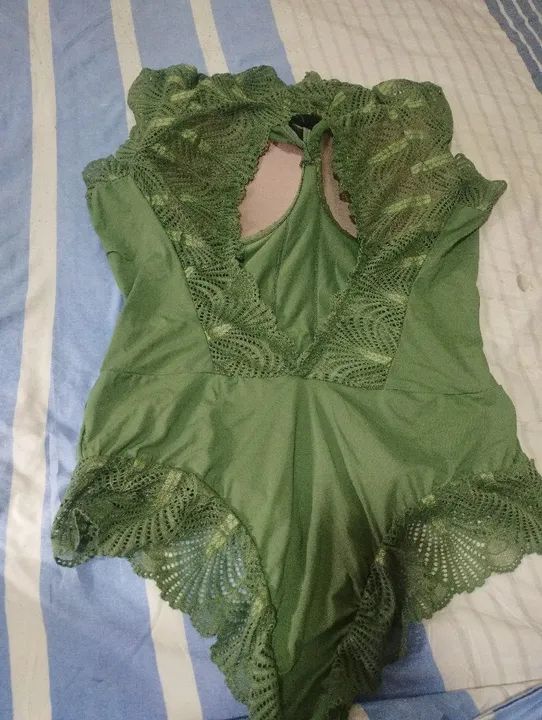 Body de renda verde - Foto 4