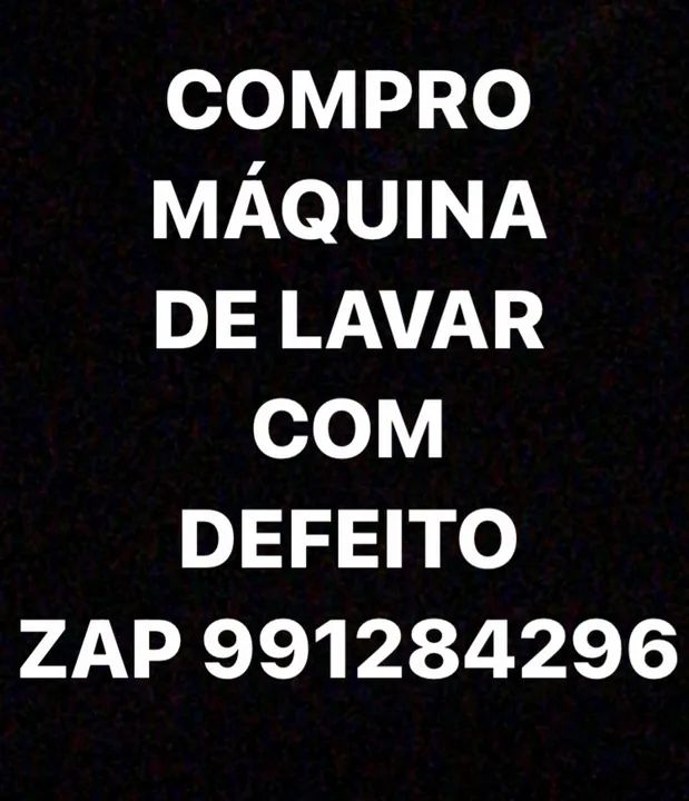 Máquina de lavar com defeito 