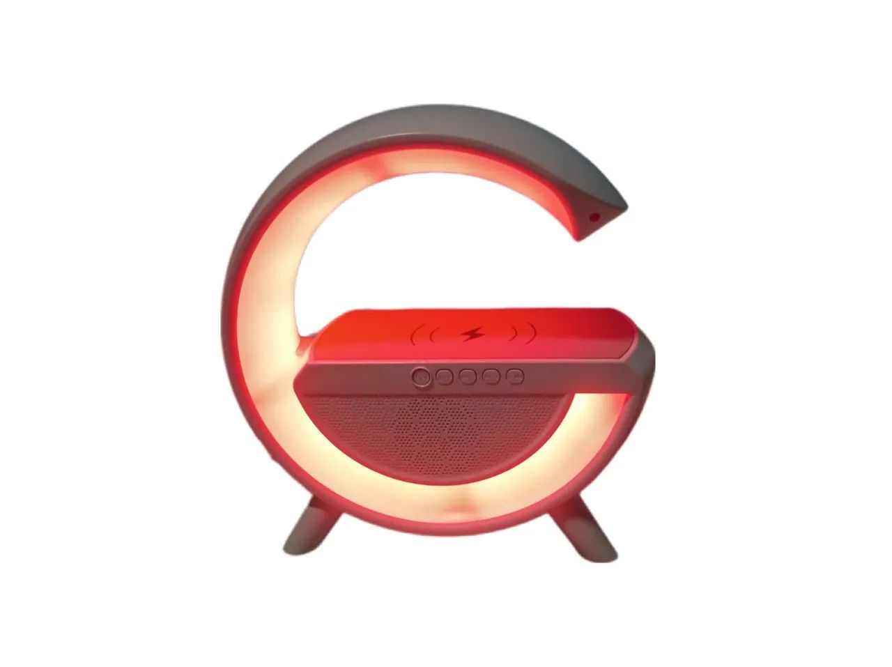 Caixa de Som Bluetooth com Carregamento Wireless e LED RGB - Foto 2