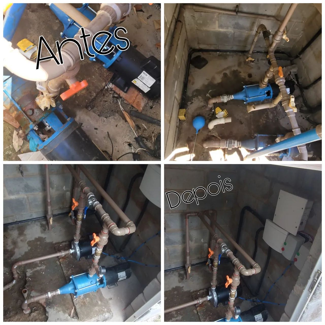 Instalação de bombas em geral 