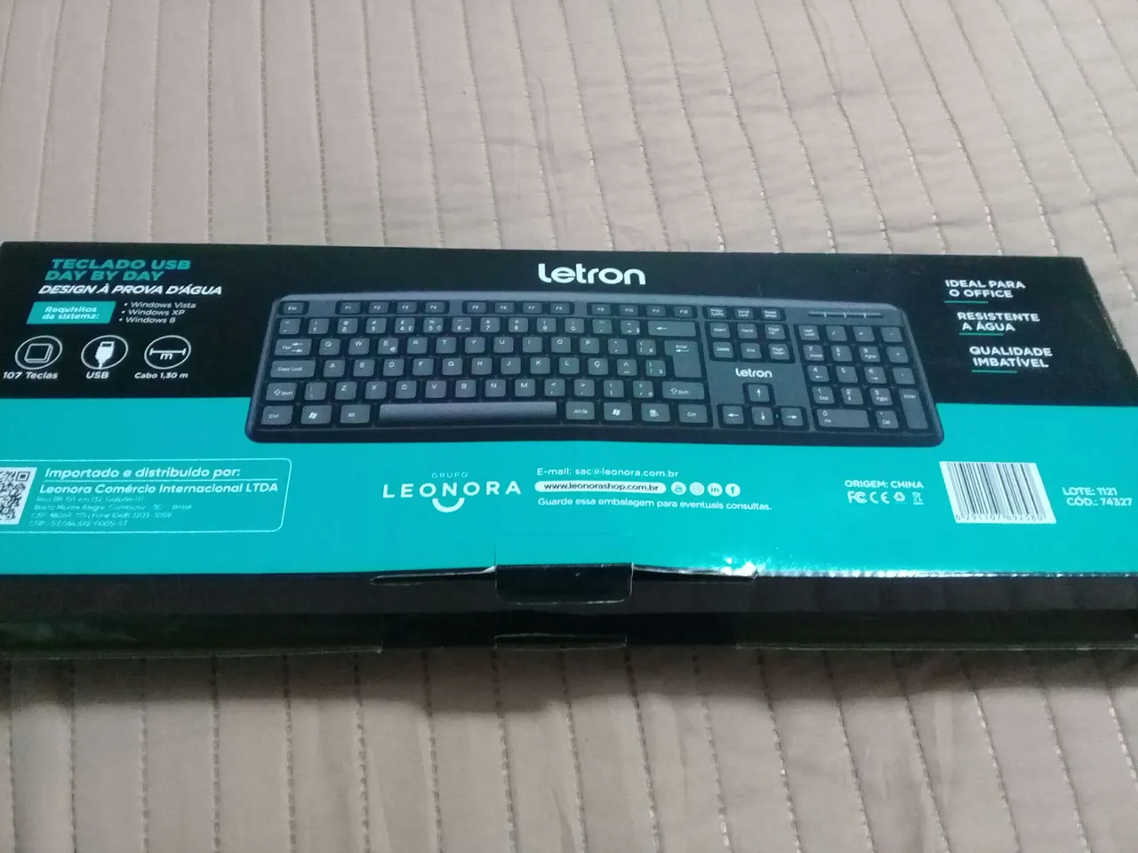 Teclado usb letron código 74327
